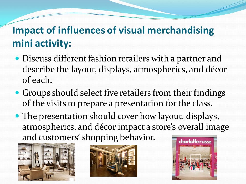 Influence of visual merchandising on young